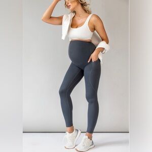 Blanqi Maternity Leggings - Indigo Blue